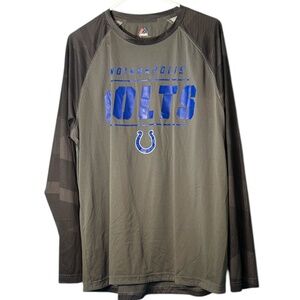 Majestic Indianapolis Colts Long Sleeve Tee - Blue and Gray